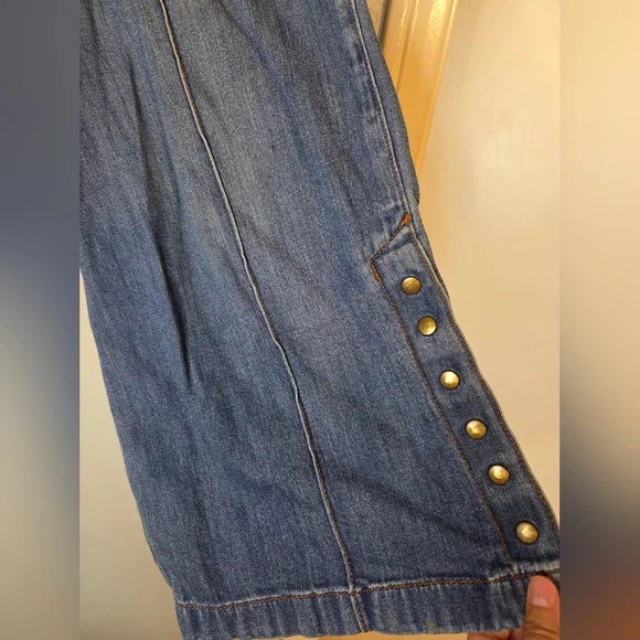 Pilcro and the Letterpress By Anthropologie Wide Blue Jeans - Picture 4 of 9